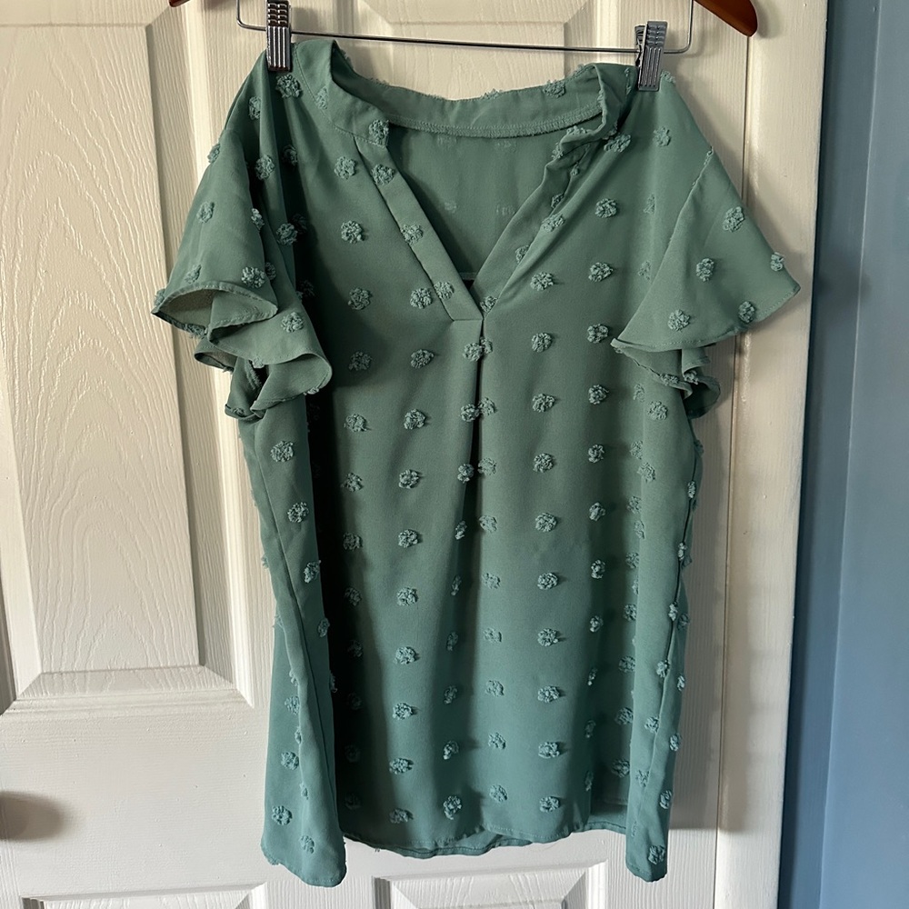 Light Green Blouse - Perfect for Work